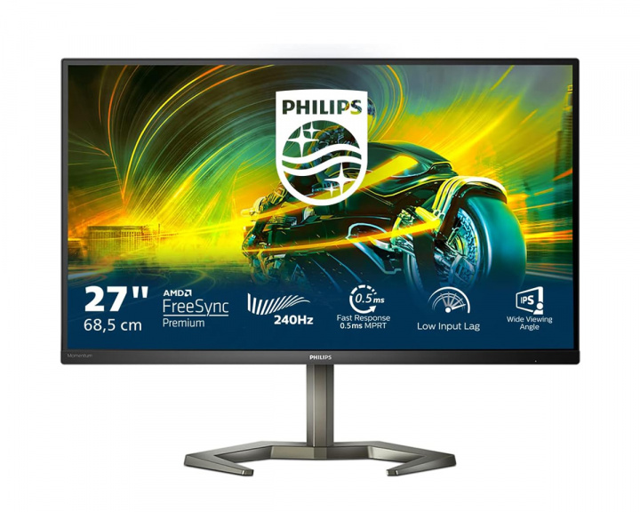 Philips Momentum 27” LED Gamingskjerm 240Hz 1ms FHD IPS