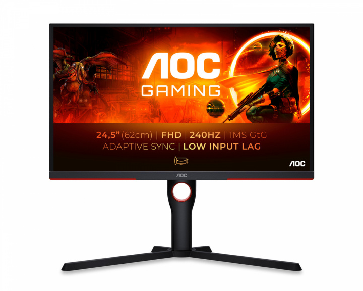 AOC 25G3ZM 25” LED Gamingskjerm 240Hz 1ms VA FHD