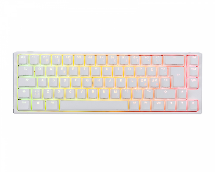 Ducky ONE 3 SF Pure White RGB Hotswap Tastatur [MX Silent Red]
