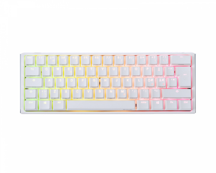 Ducky ONE 3 Mini Pure White RGB Hotswap Tastatur [MX Silent Red]
