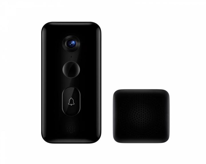 Xiaomi Smart Doorbell 3 WiFi - Trådløs Ringeklokke med Kamera - Svart