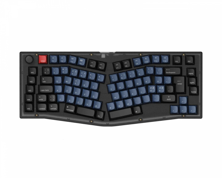 Keychron V10 QMK 75% RGB Knob Hotswap-Tastatur - Frosted Black [K Pro Red]