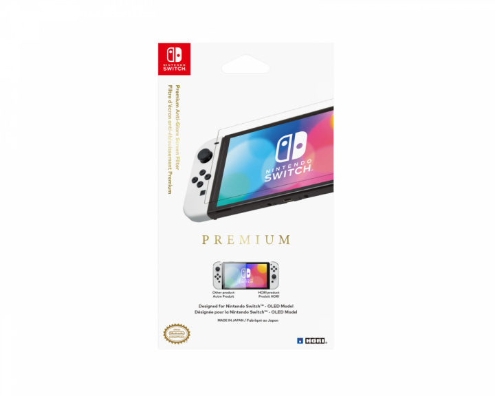 Hori Premium Anti-Glare Screen Filter - Skjermbeskytter til Nintendo Switch OLED