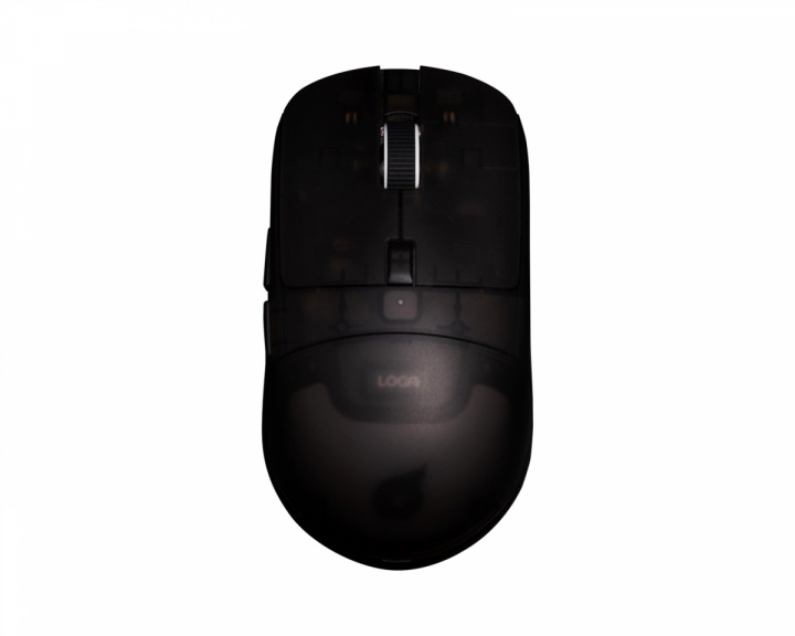 Loga Shinryu Pro Wireless Gaming Mus - Hotswappable Switch - Svart/Transparent