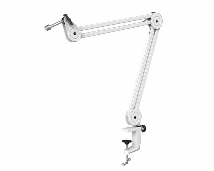 Fifine Boom Arm Stand - Hvit Mikrofonstativ