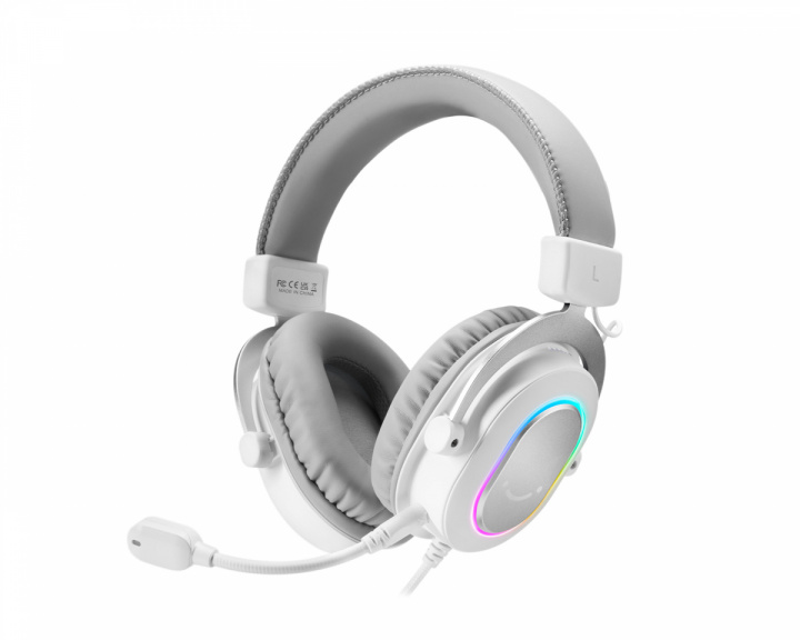 Fifine H6 USB 7.1 Gaming Headset RGB - Hvit