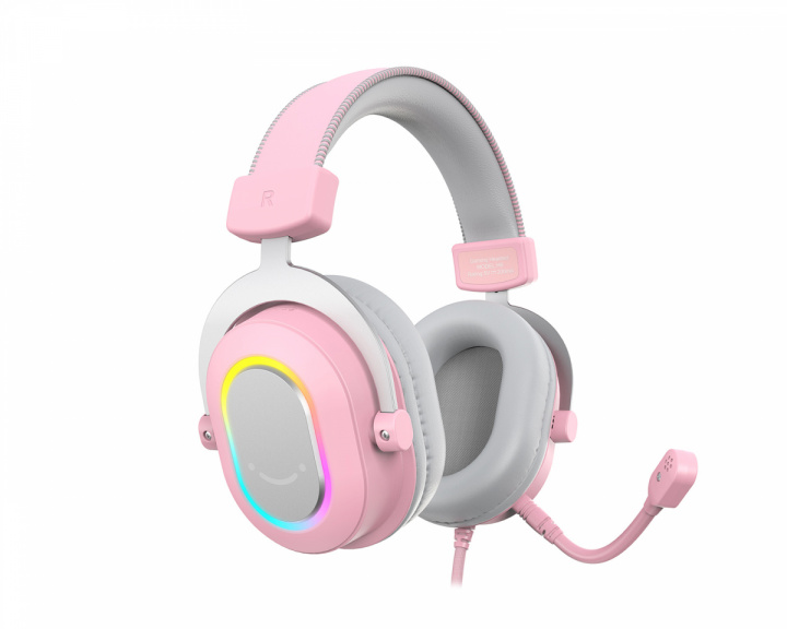 Fifine H6 USB 7.1 Gaming Headset RGB - Rosa