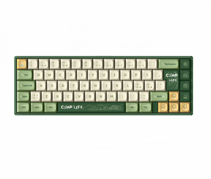 IQunix F65 Camping 65% Wireless Hotswap RGB Tastatur [TTC Gold Pink]