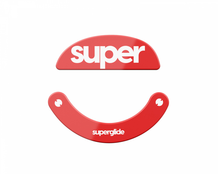 Superglide Version 2 Glas Skates til Pulsar Xlite Series - Rød