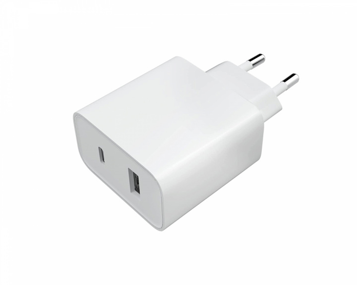 Xiaomi Mi 33W Charger (USB-A + USB-C) - Hvit Vegglader