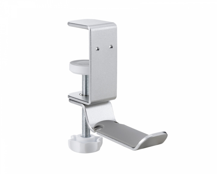 MaxMount Clamp-On Headset Stand - Hodetelefon Stativ - Sølv