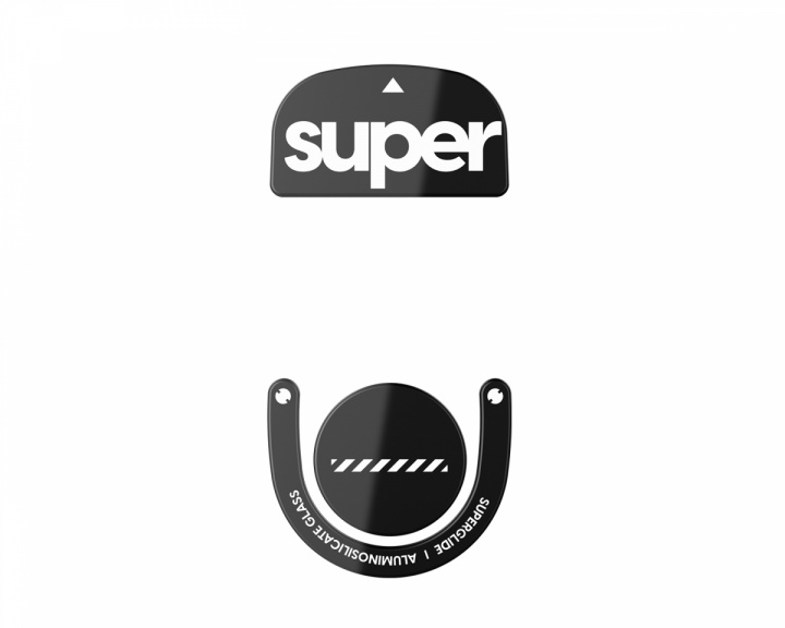 Superglide Version 2 Glass Skates til Logitech G Pro X Superlight 2 - Svart