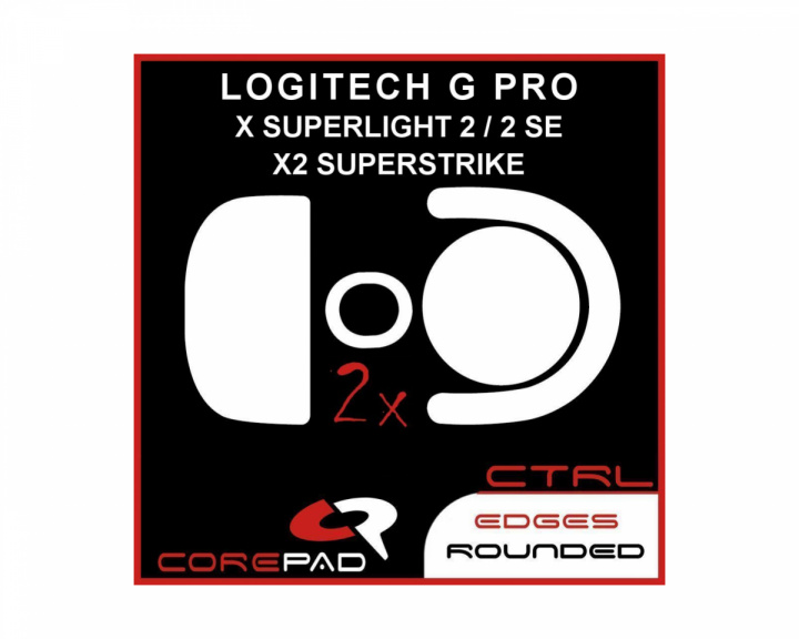 Corepad Skatez CTRL til Logitech G PRO X SUPERLIGHT 2 / 2 SE & X2 SUPERSTRIKE