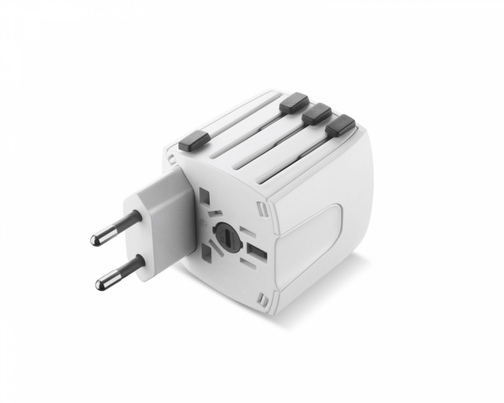 Cellularline WTA - World Travel Adapter Universal - Hvit Reiseadapter 