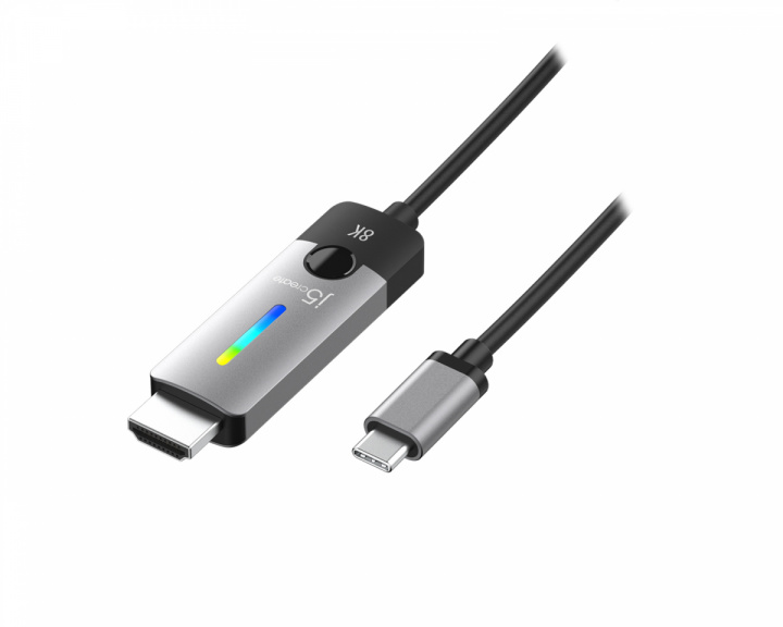 j5create USB-C til HDMI-Kabel 2.1 8K - 1.8m