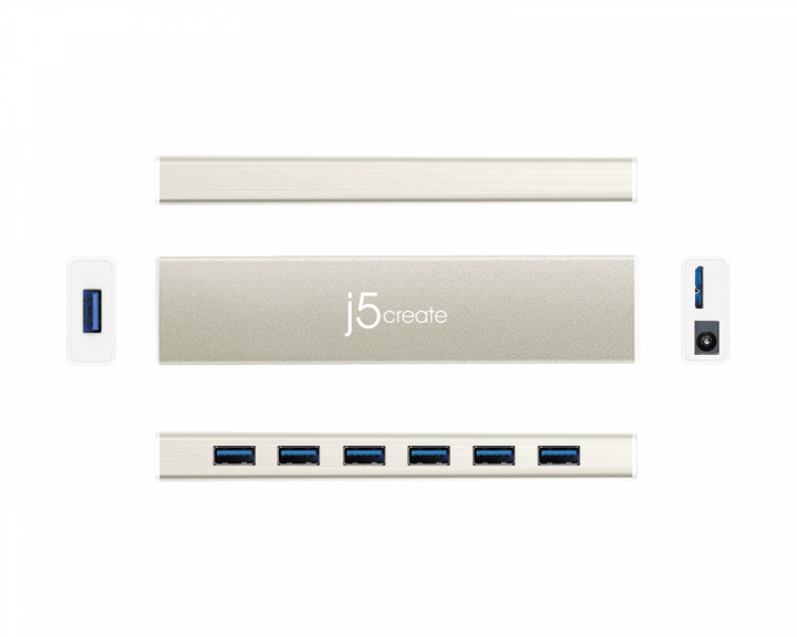 j5create USB Hub - USB-C 7-Port Hub