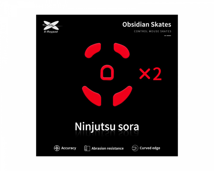 X-raypad Obsidian Mouse Skates til Ninjutso Sora