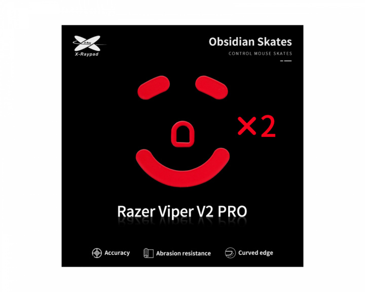 X-raypad Obsidian Mouse Skates til Razer Viper V2 PRO