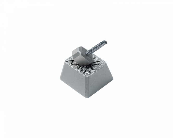 Keychron Hammer Aluminum Alloy Artisan Keycap - Sølv