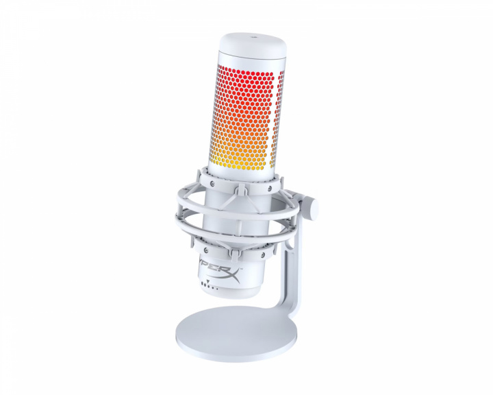 HyperX QuadCast S RGB Mikrofon - Hvit
