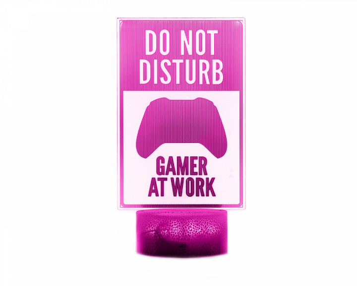 MaxCustom 3D Nattlys - Do Not Disturb, Gamer at Work