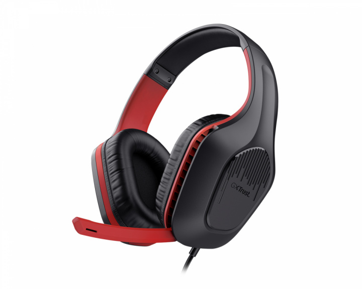 Trust GXT 415S Zirox Gaming Headset Switch - Svart/Rød