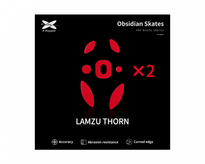 X-raypad Obsidian Mouse Skates til Lamzu Thorn
