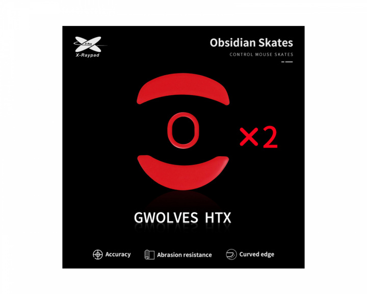 X-raypad Obsidian Mouse Skates til G-Wolves HTX 4K/HTX ACE