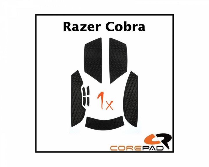 Corepad Soft Grips til Razer Cobra Wired/Wireless - Svart