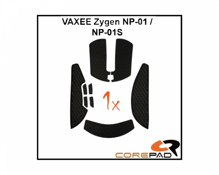 Corepad Soft Grips til Vaxee NP-01/NP-01s - Svart