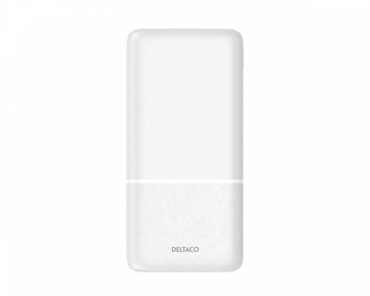 Deltaco 20.000 mAh Powerbank - Hvit