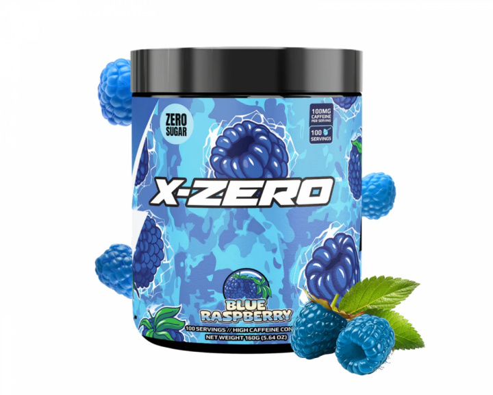 X-Gamer X-Zero Blueraspberry - 100 Porsjoner