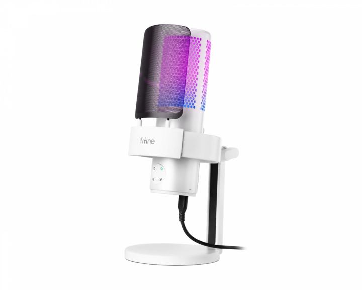 Fifine AMPLIGAME A9 USB Gaming Mikrofon RGB - Hvit