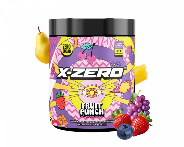 X-Gamer X-Zero Fruit Punch - 100 Porsjoner