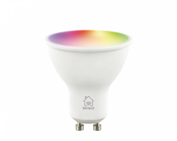 Deltaco Smart Home RGB LED Lampe GU10 WiFi 4.7W