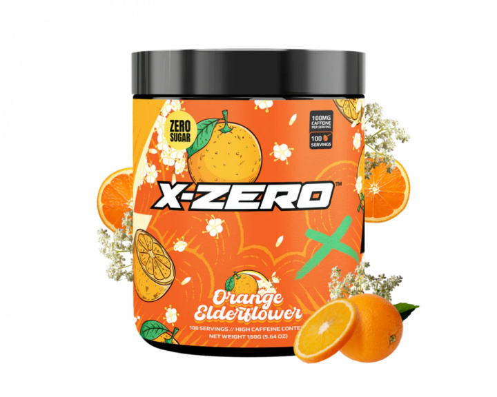 X-Gamer X-Zero Orange Elderflower - 100 Porsjoner