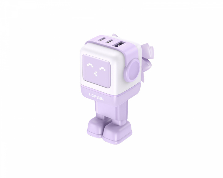 UGREEN Nexode Robot Lader 3 ports - 65W - Lilla