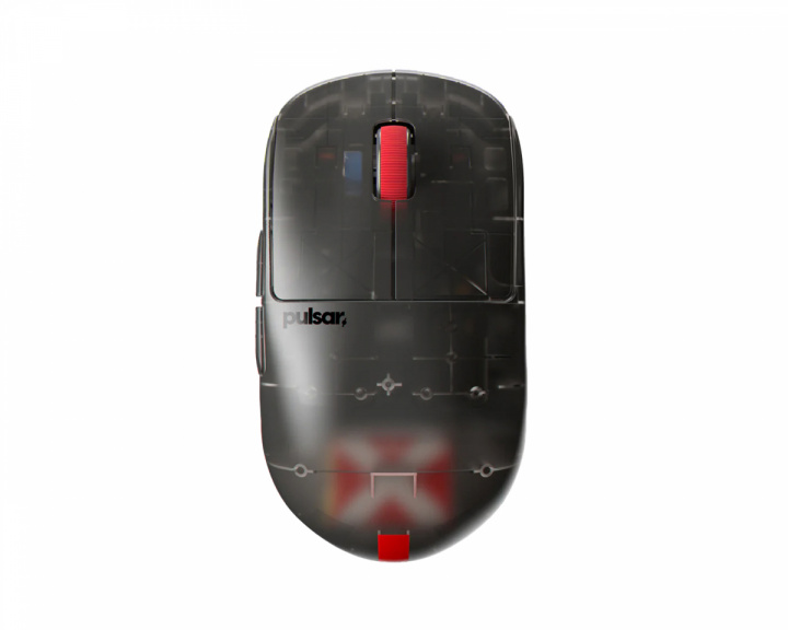 Pulsar X2-H High Hump Trådløs Spillmus - Mini - Clear Black - Limited Edition