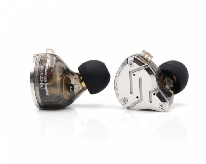 KZ ZS10 Pro IEM Hodetelefoner med 3.5mm Mikrofon - Svart