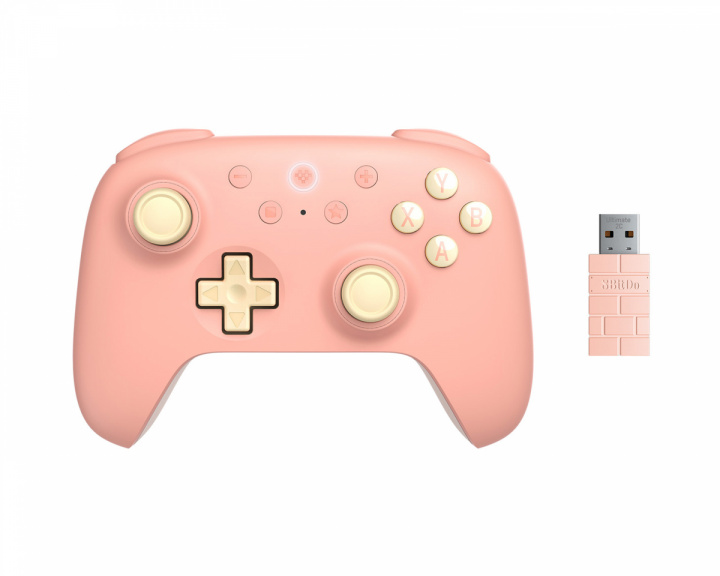 8Bitdo Ultimate 2C 2.4G Trådløs Kontroller Hall Effect - Peach