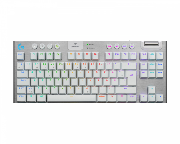 Logitech G915 X TKL Lightspeed Trådløst Gaming Tastatur [Tactile] - Hvit