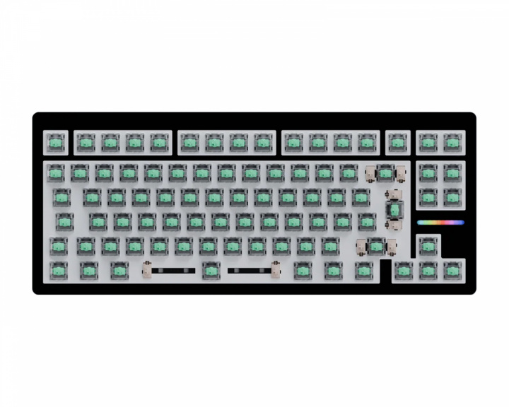 Wooting 80HE 80% Tastatur Zinc Alloy Svart - ISO