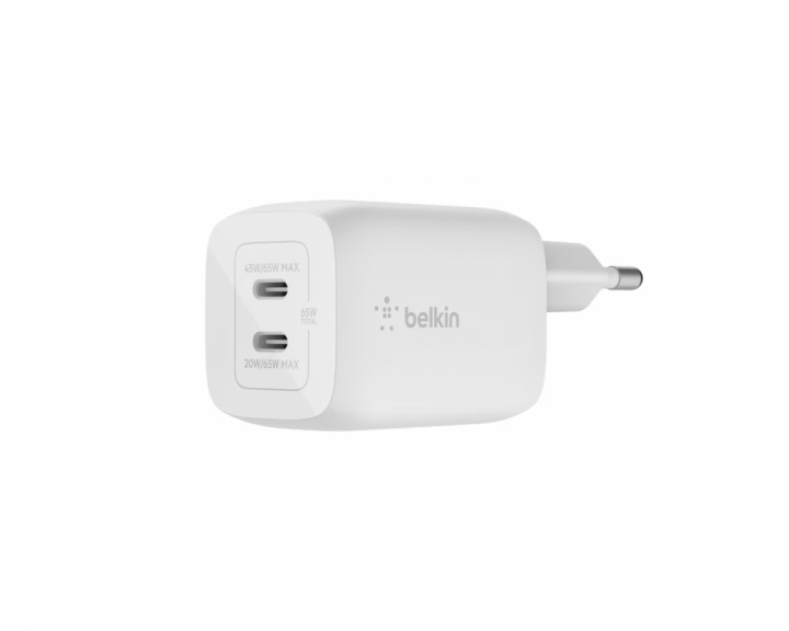 Belkin Boost Charge 65W USB-C Vegglader - Hvit