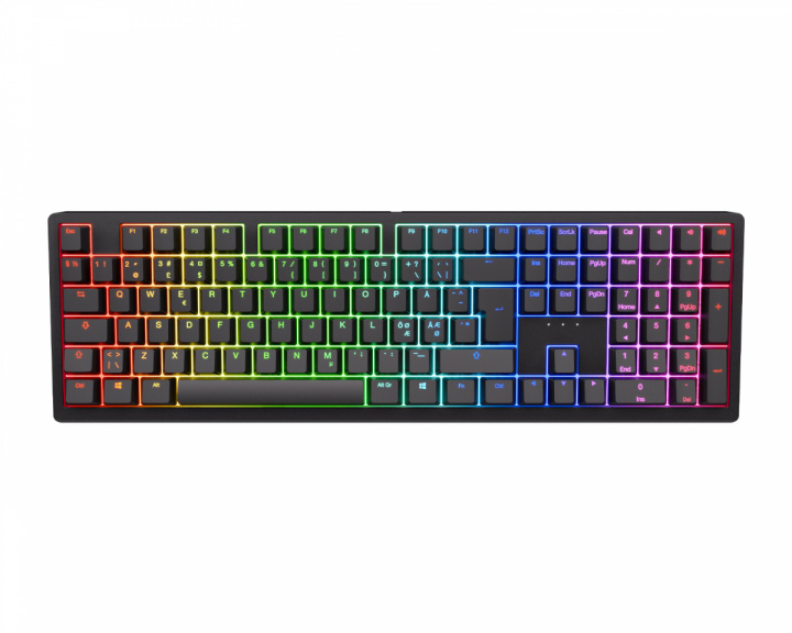 Ducky Zero 6108 Trådløst RGB-tastatur - Svart [Cherry MX2A Speed Silver]