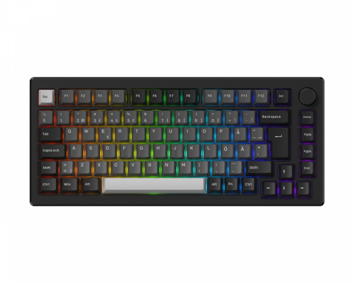 Akko MOD 007B HE Magnetisk Trådløst Tastatur - Svart [Cream Yellow Magnetic]