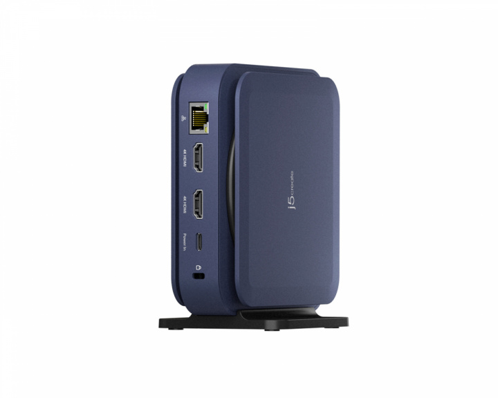 j5create USB-C Dual 4K HDMI Dock - Blå