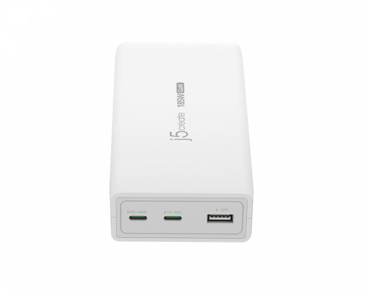 j5create GaN PD USB-C-lader - 3-port - 185W