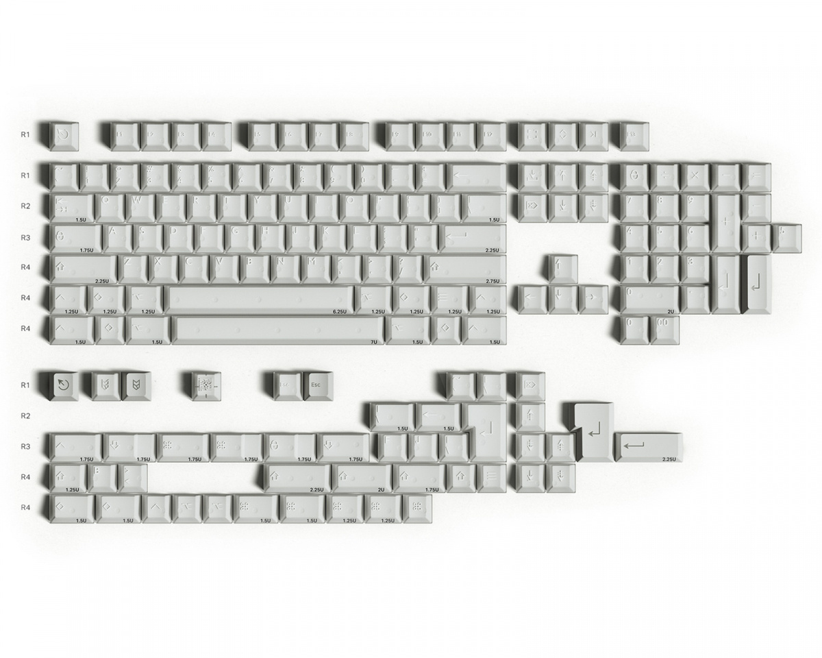 X-RAY キーキャップ　セット　 base kit PBDfans Kitting-Renders-