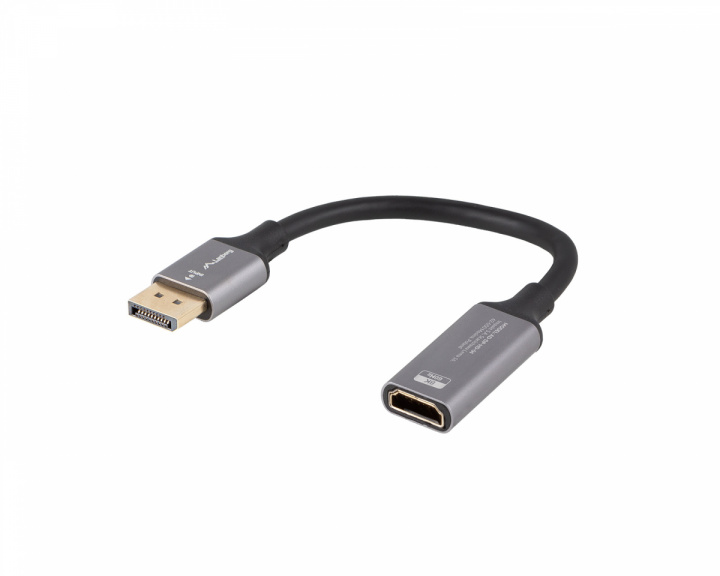 Lanberg DisplayPort til HDMI Adapter 4K Svart - 0,2m