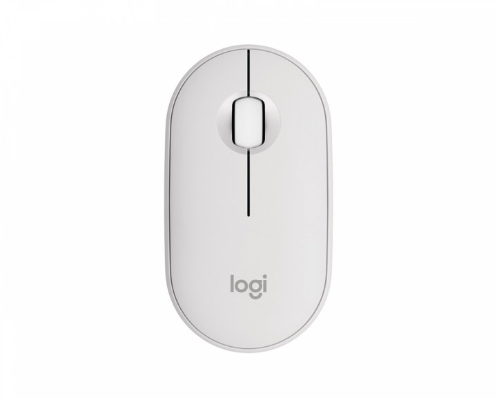 Logitech Pebble M350s Trådløs Mus - Tonal White